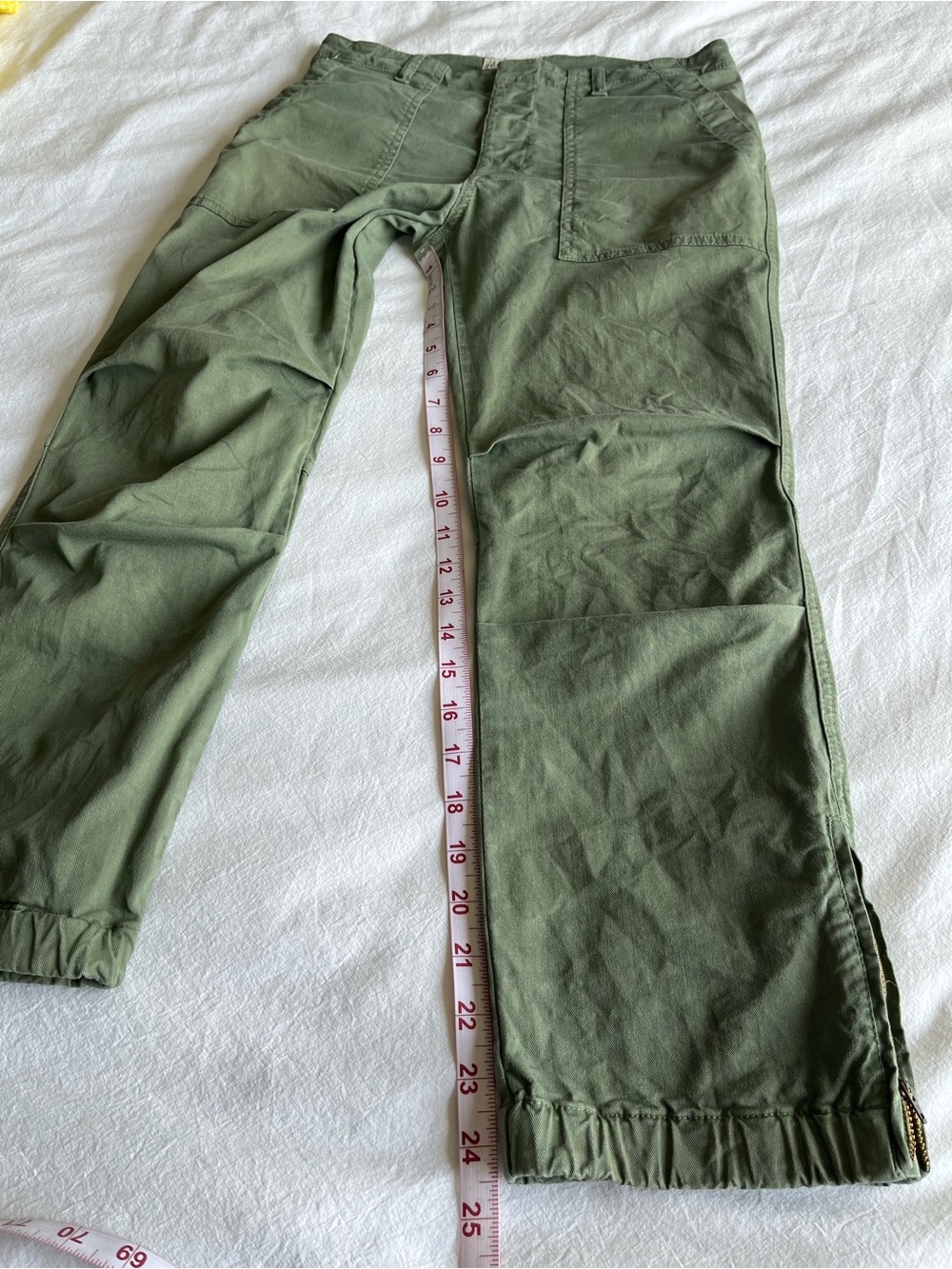 Nili Lotan Shon Cropped French Military Pants Army Green Size 4 Gorpcore Utility - Picture 9 of 16